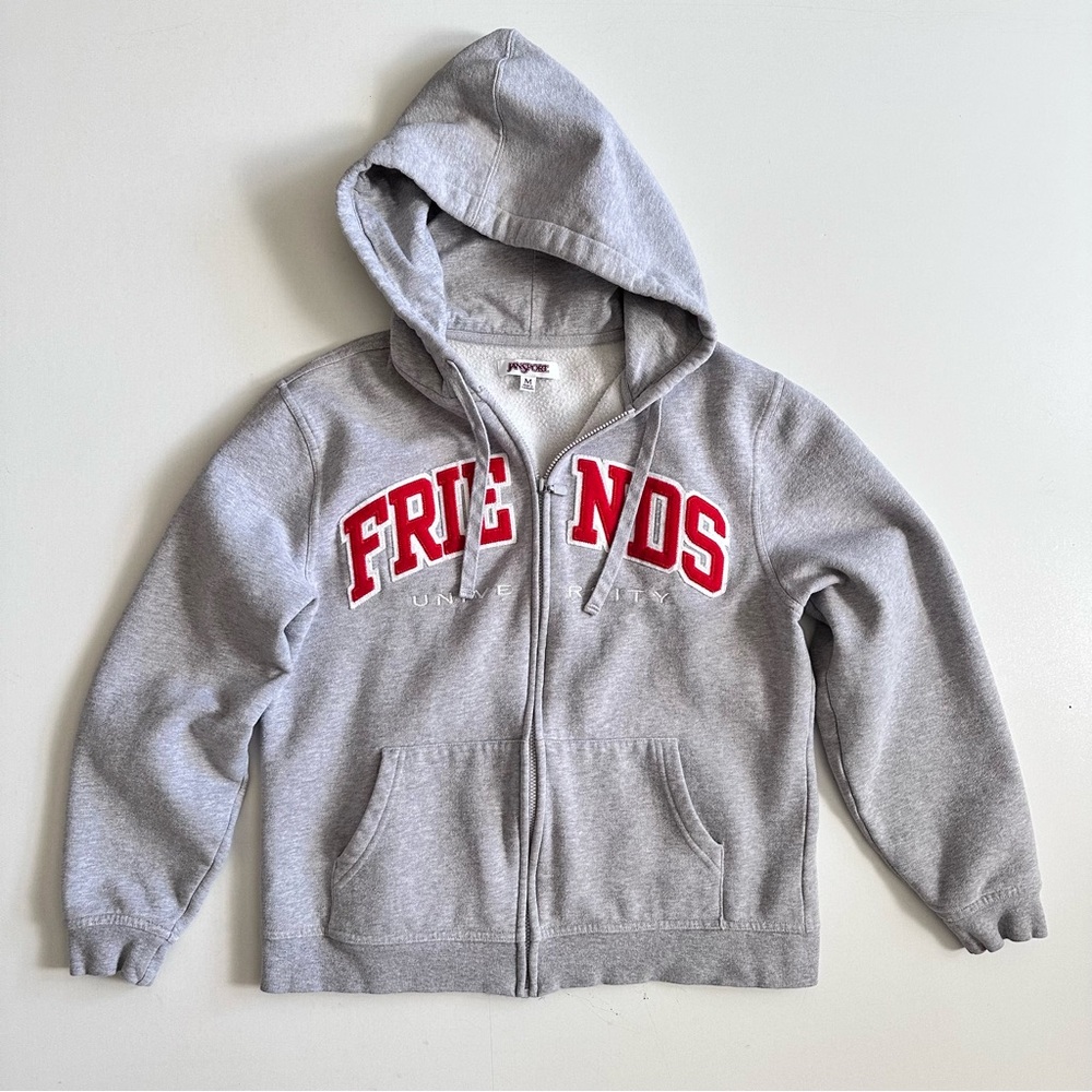 Jansport FRIENDS university Hoodie Zipper Jacket Size Medium
